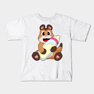 Meerkat Baby bottle Kids T-Shirt